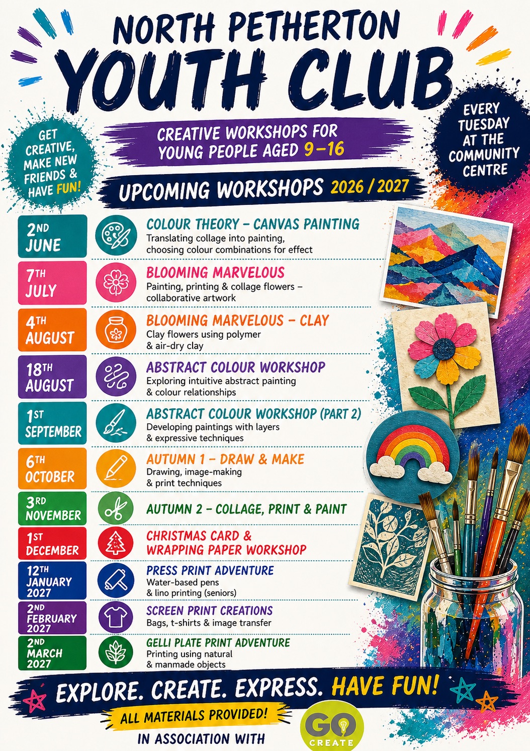 Promotional poster for Youth Club