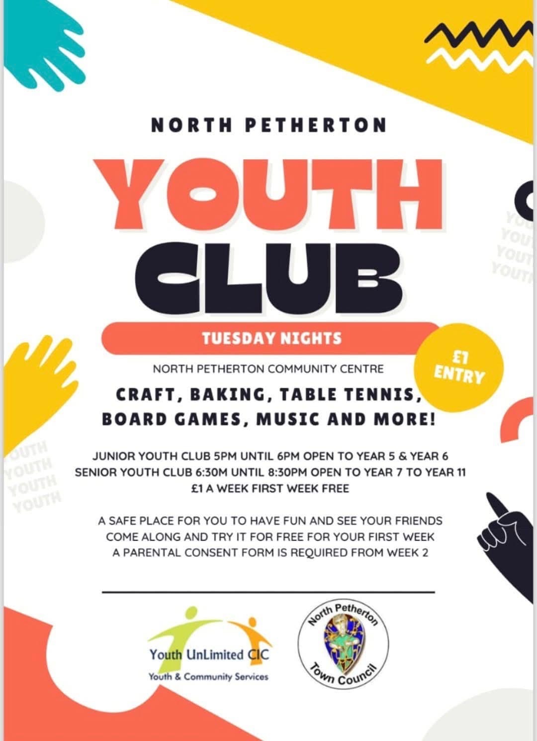 Promotional poster for Youth Club